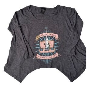 Fantastic Beasts Graphic Shirt Women XL Gray Scoop Neck Asymmetrical  Hot Topic